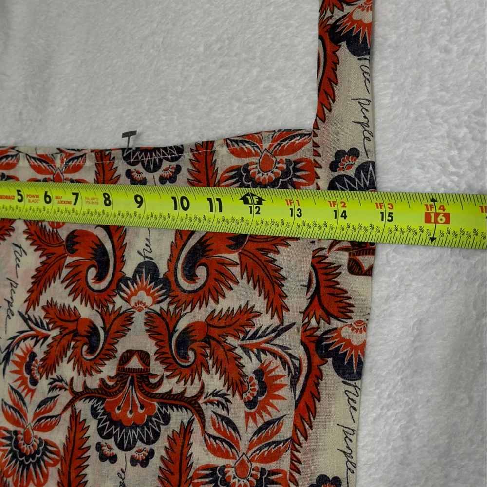 FREE PEOPLE Linen Reusable Shoulder Bag NWOT